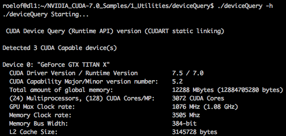 Querying GPUs